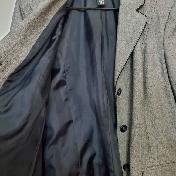 Norton McNaughton Womens Gray Stretch Blazer Jacket With Button Front & Pockets - Picture 5 of 7